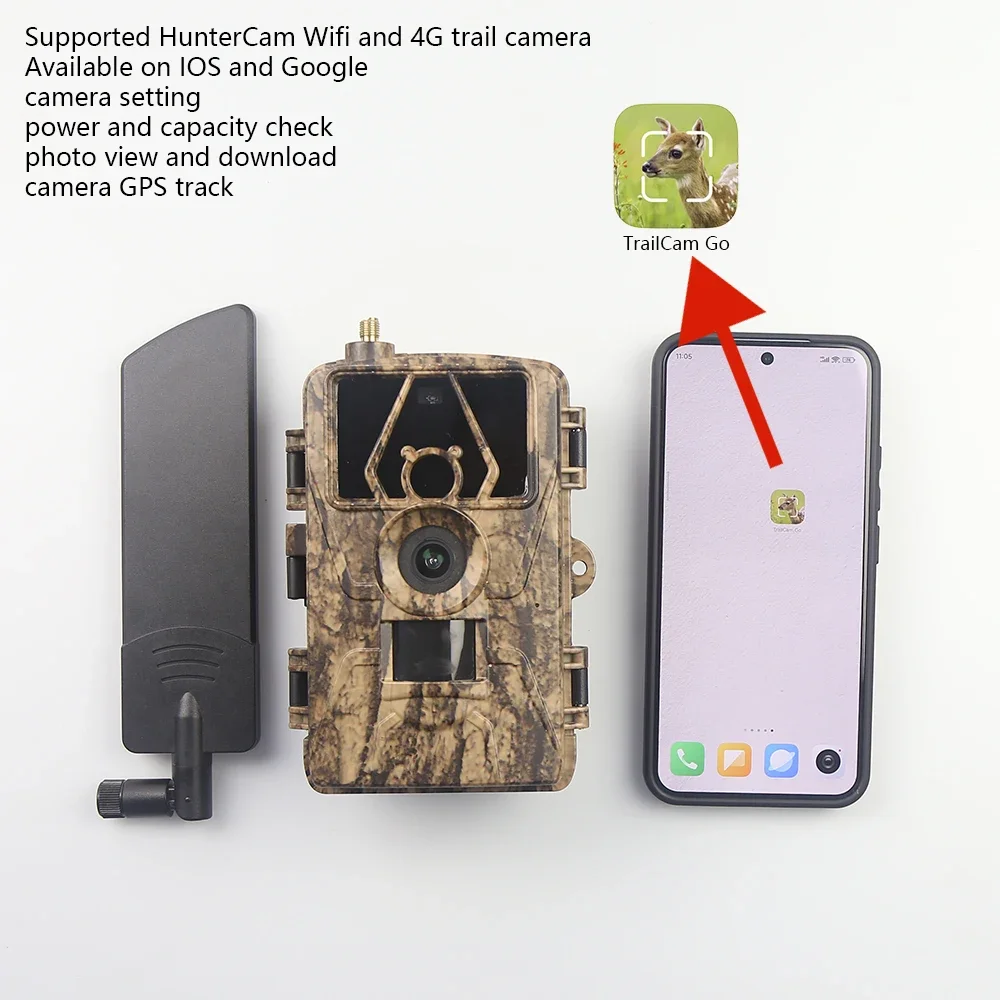 Cámara de rastreo 4G con visión nocturna IR y control por app - imagen 2