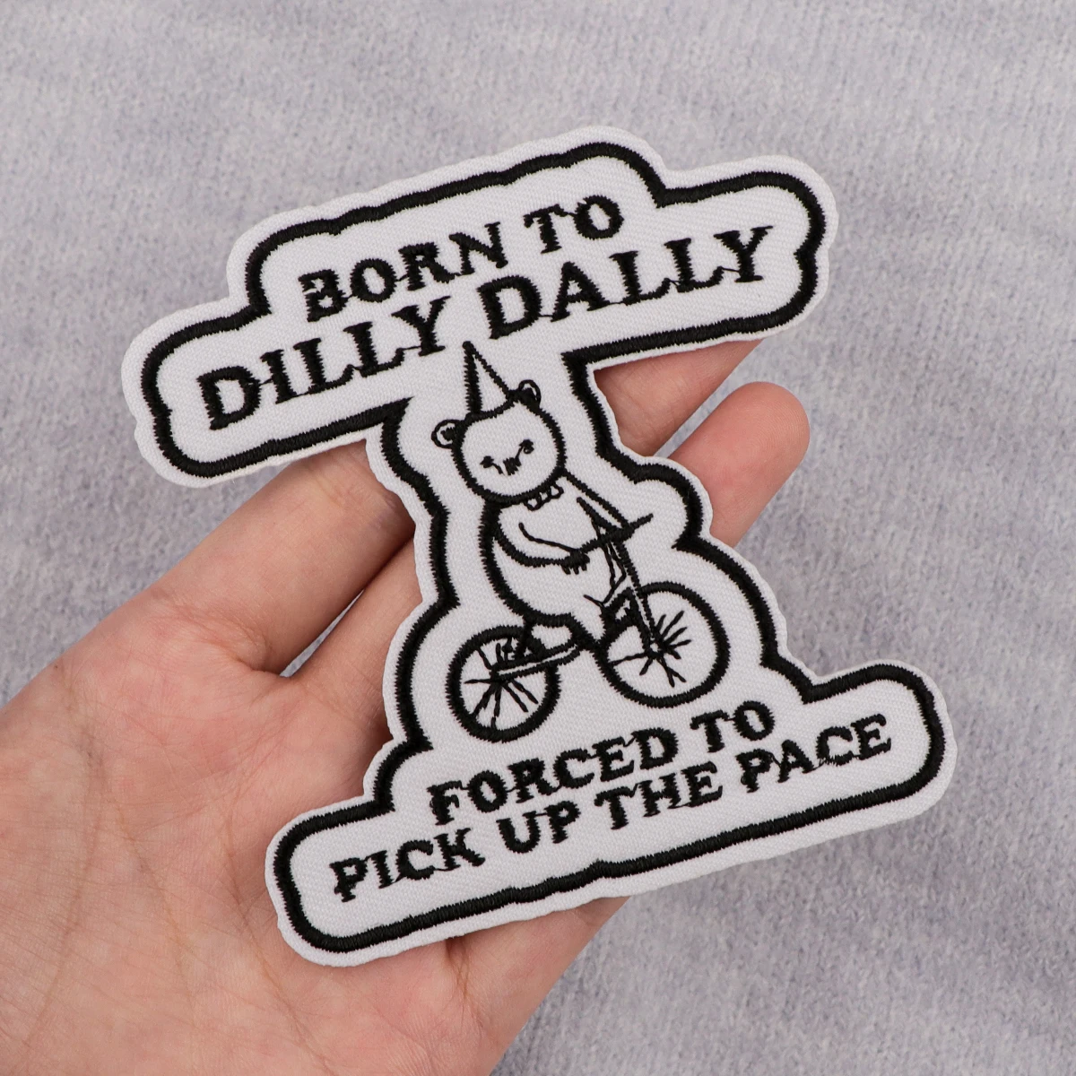 Parche con citas para planchar y mamá de gato, parche bordado de conejo bonito, accesorios de ropa, pegatinas de costura - imagen 2