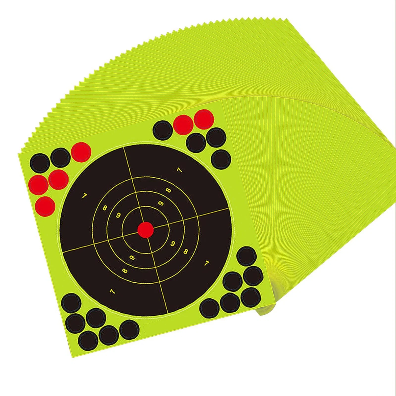 5/10/50 Uds. Pegatinas redondas para tiro, pegatinas autoadhesivas de 8 pulgadas, pegatina de puntos para tiro y caza - imagen 3
