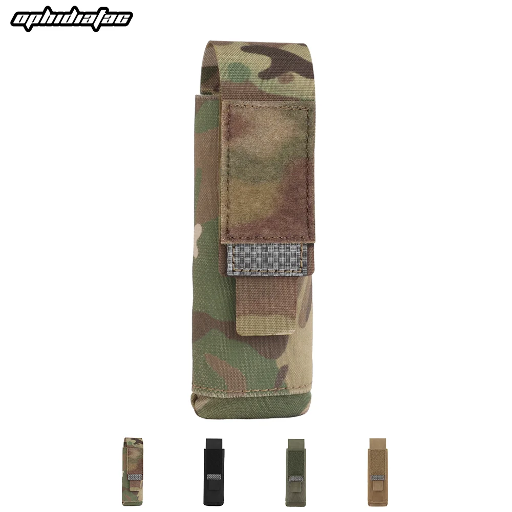 OphidianTac-Kit de emergencia de seguridad, herramienta de cintura de caballero, bolsa para linterna Molle, soporte para cuchillos para equipo de caza al aire libre