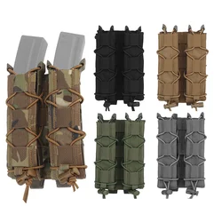Bolsa larga de doble imán tipo Tigre, portador de revista Molle para pistola de linterna, Mag extendido, UMP9, UMP40, UMP45, MP5, MP9, MP10, MPX