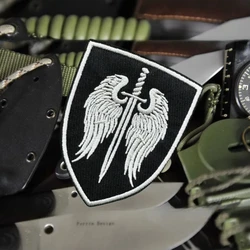 Parche divertido "patrón del Arcángel", insignia de moral táctica, parches bordados de gancho y bucle para ropa, pegatina para mochila militar