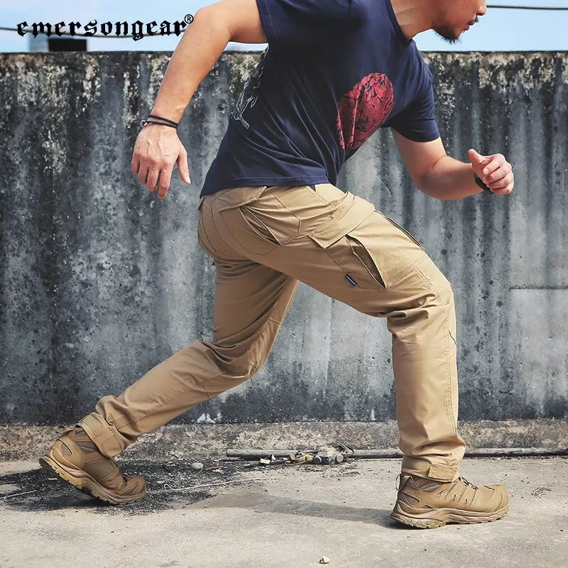 Emersongear etiqueta azul táctica ajuste ergonómico pantalones largos de carga para hombre entrenamiento Airsoft caza senderismo militar EMB9463 - imagen 2