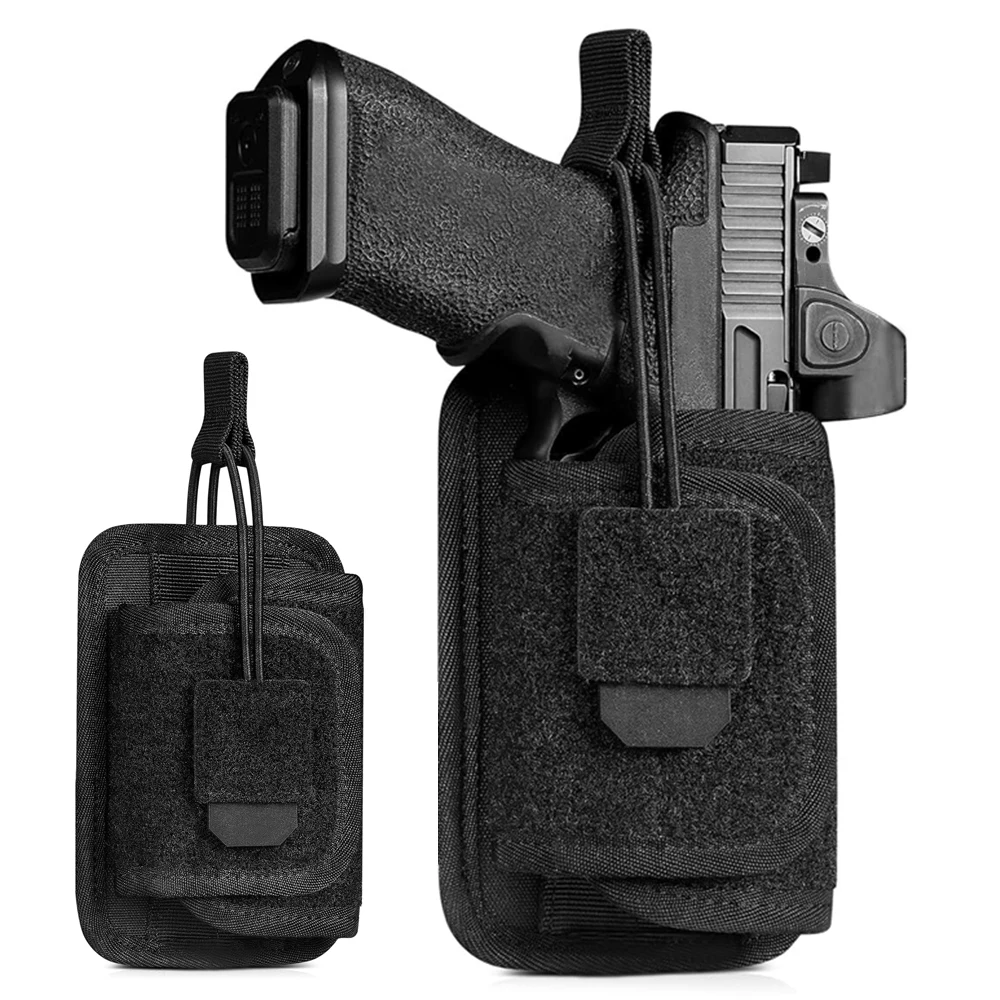 Funda táctica para pistola, bolsa portadora Universal para pistola, funda para pistola, funda para pistola de transporte oculta con Panel trasero