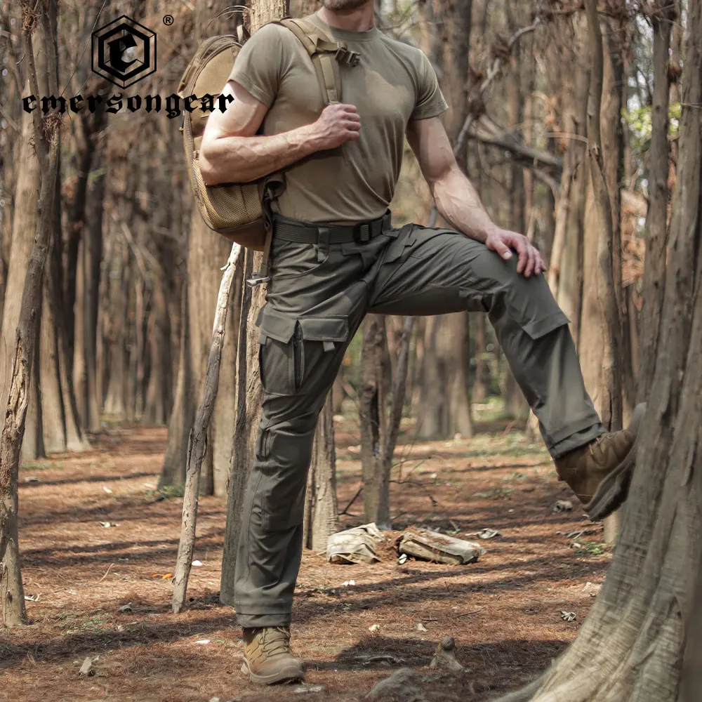 Emersongear, pantalones tácticos para hombre, pantalones Cargo elásticos para acampar, deportes urbanos informales, caza, combate, pesca militar EMB9737 - imagen 3