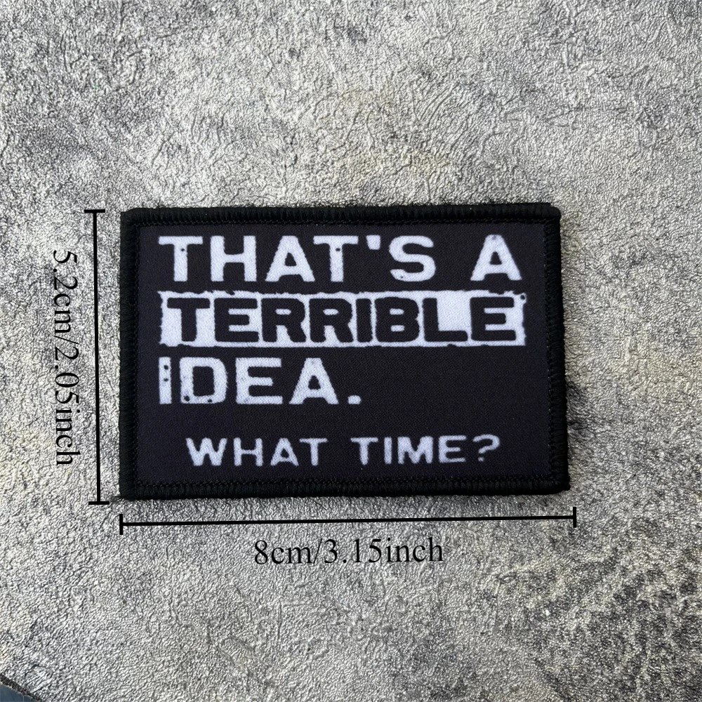 ¿QUAT TIME? Parches impresos de gancho y bucle para ropa, insignia táctica, brazalete del ejército militar, mochila, pegatina decorativa - imagen 3