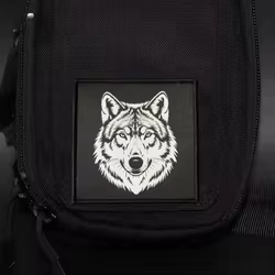 Parche "lobo", tácticas militares, insignia de moral, impresión de gancho y bucle, mochila, accesorios de decoración de ropa, pegatinas, brazalete