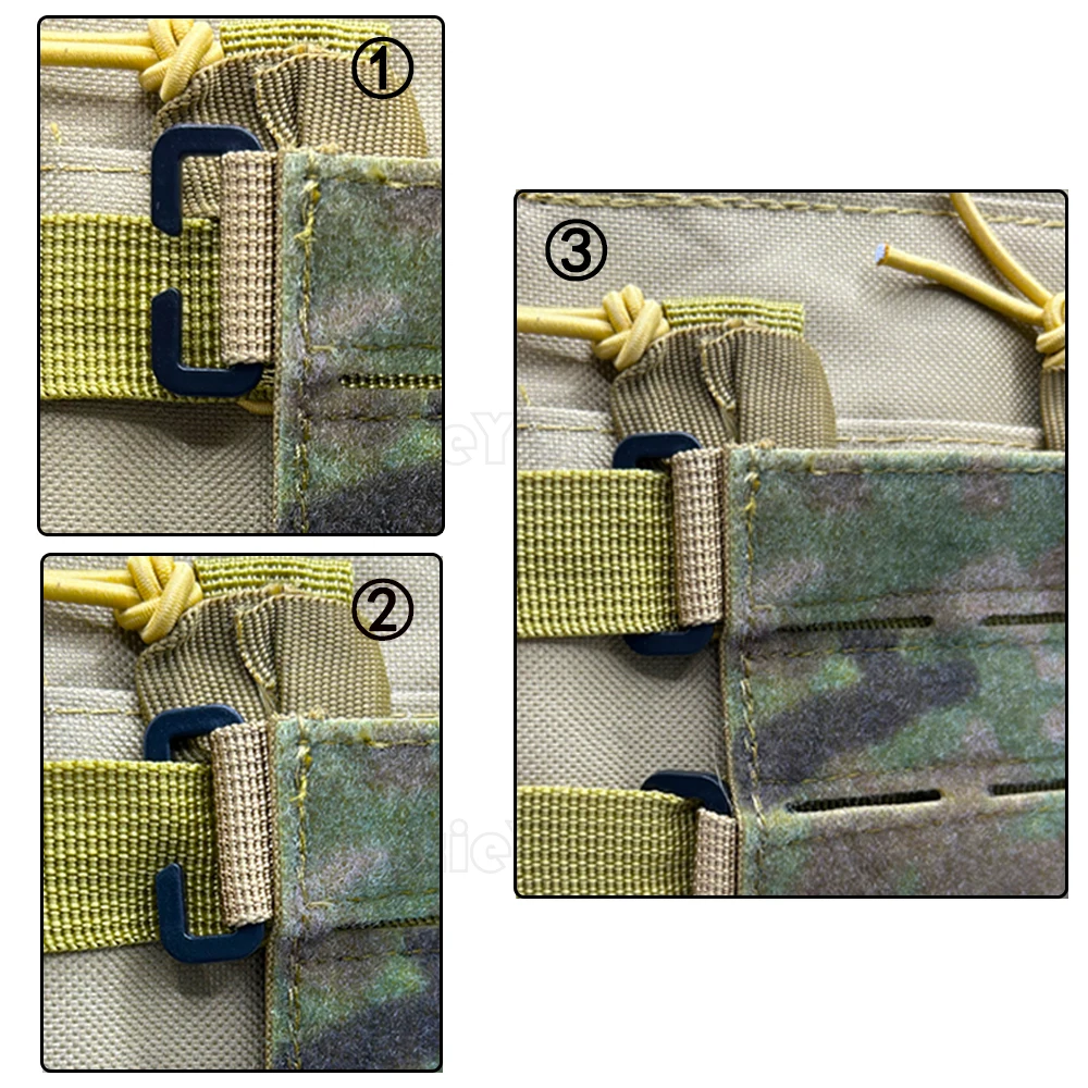 Parches tácticos de nailon Molle Morale, parches de gancho y bucle, soporte de pantalla de Panel para chaleco Airsoft, mochila, accesorios de caza - imagen 3