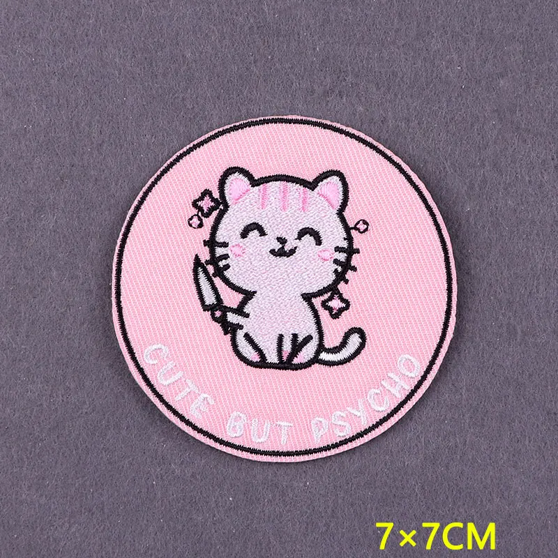 Parches termoadhesivos de animales para ropa, parches bordados de Hip Pop para ropa, insignias DIY en mochila - imagen 2