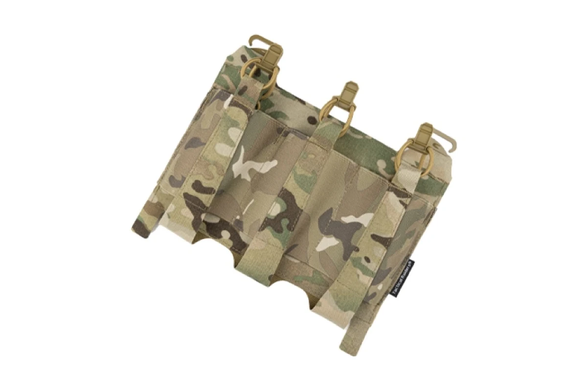 Chaleco táctico KTAR con solapa frontal, elástico, corte láser, Triple bolsa para revistas, Panel frontal de repuesto para chaleco Fcsk FERRO - imagen 3