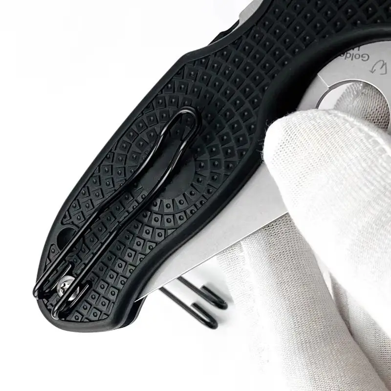 Cuchillo de acero inoxidable de 4 colores, alambre de acero, Clip de bolsillo Universal, abrazadera trasera para cuchillos Spyderco genuinos, pieza de accesorios de repuesto