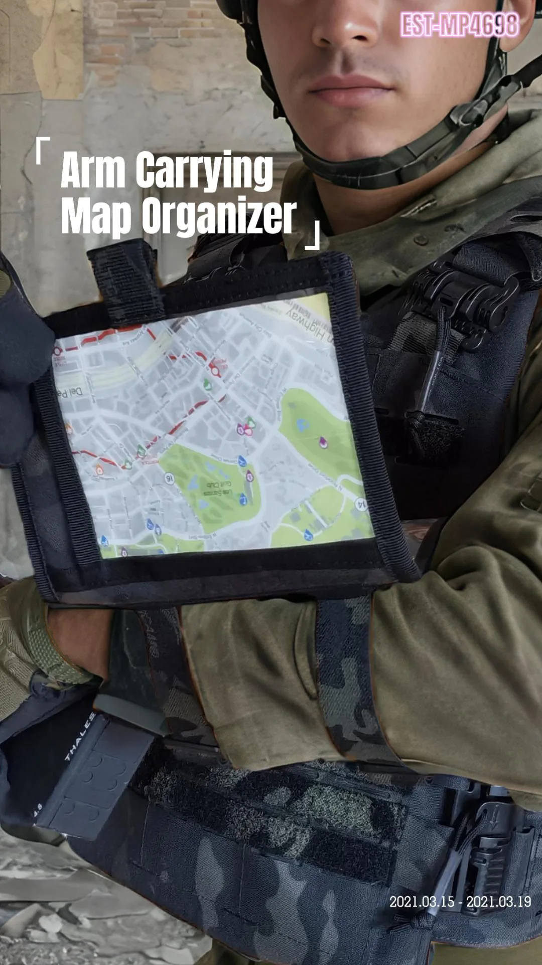 Equipo táctico, brazo plegable, paquete de mapas de tres capas, paquete administrativo del comandante, paquete varios - imagen 3