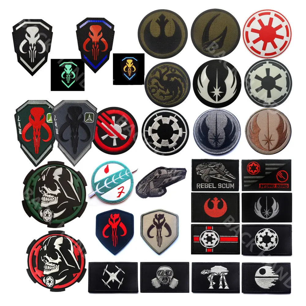 Insignia de PVC, insignias de cazador de recompensas para ropa, mochila, gorras, brazalete de tela, pegatinas, parche táctico reflectante militar bordado - imagen 2