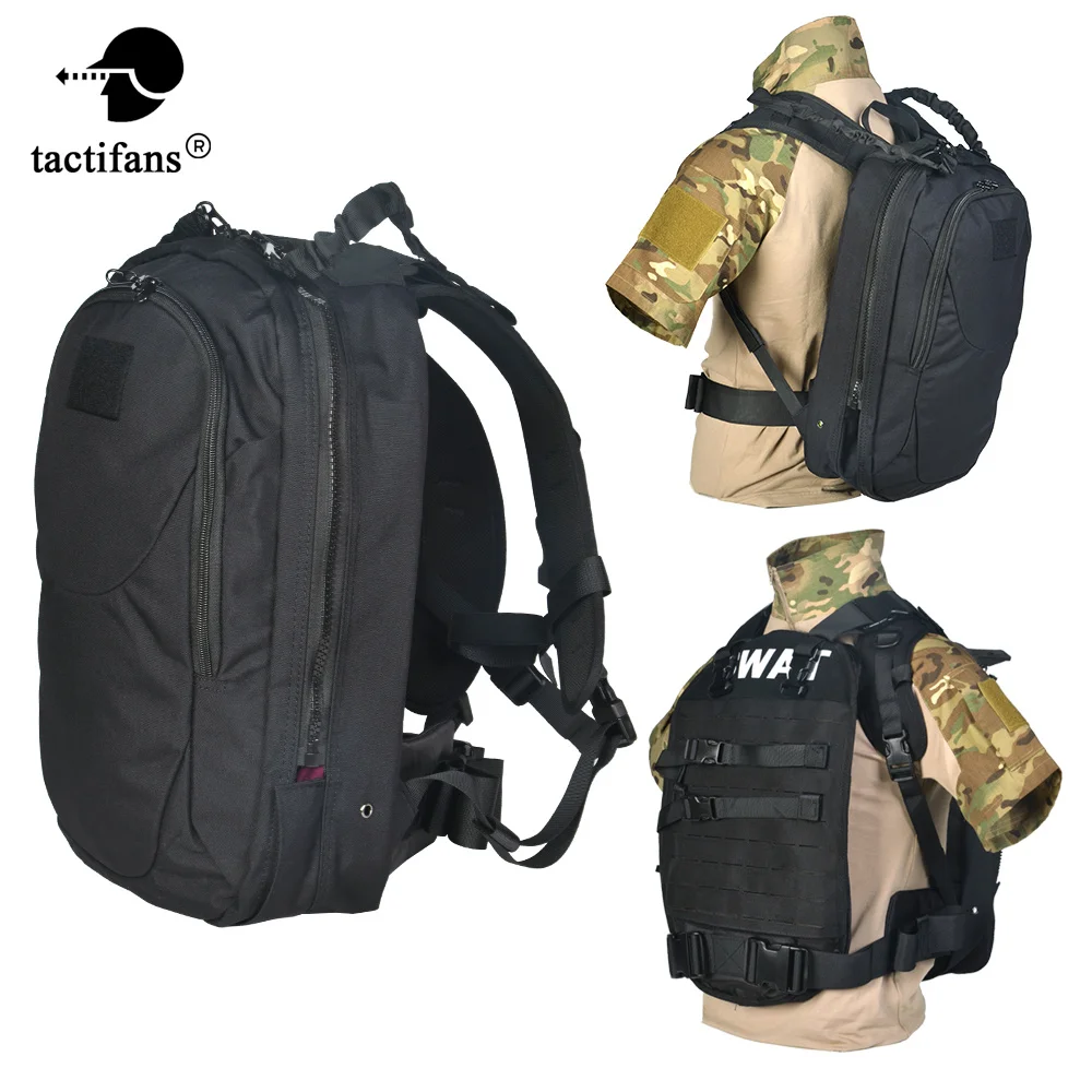 Mochila balística táctica, armadura oculta, paquete de respuesta rápida, correas Molle cortadas con láser, chaleco de caza a prueba de balas para Paintball - imagen 3