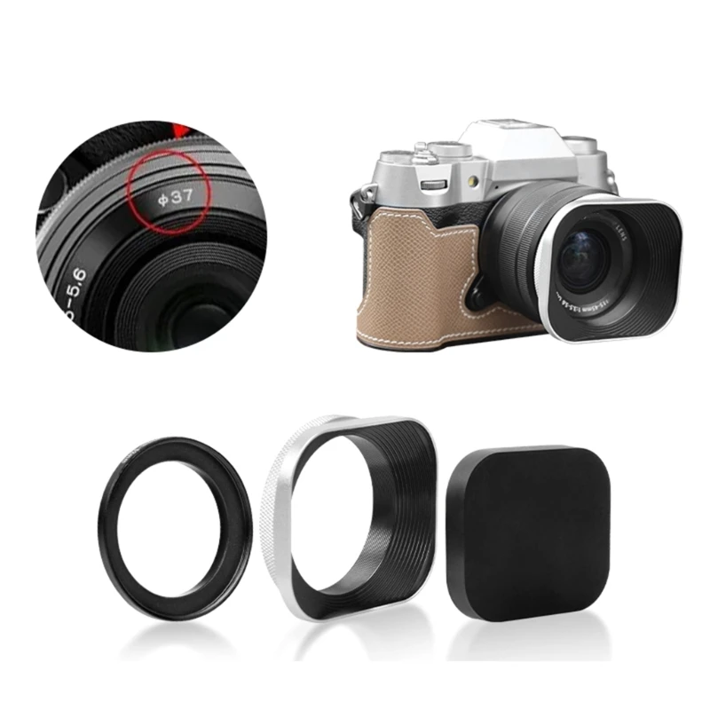 Paquete parasol lente fotografía profesional, cubierta lente aluminio que evita efecto fantasma, envío directo - imagen 4