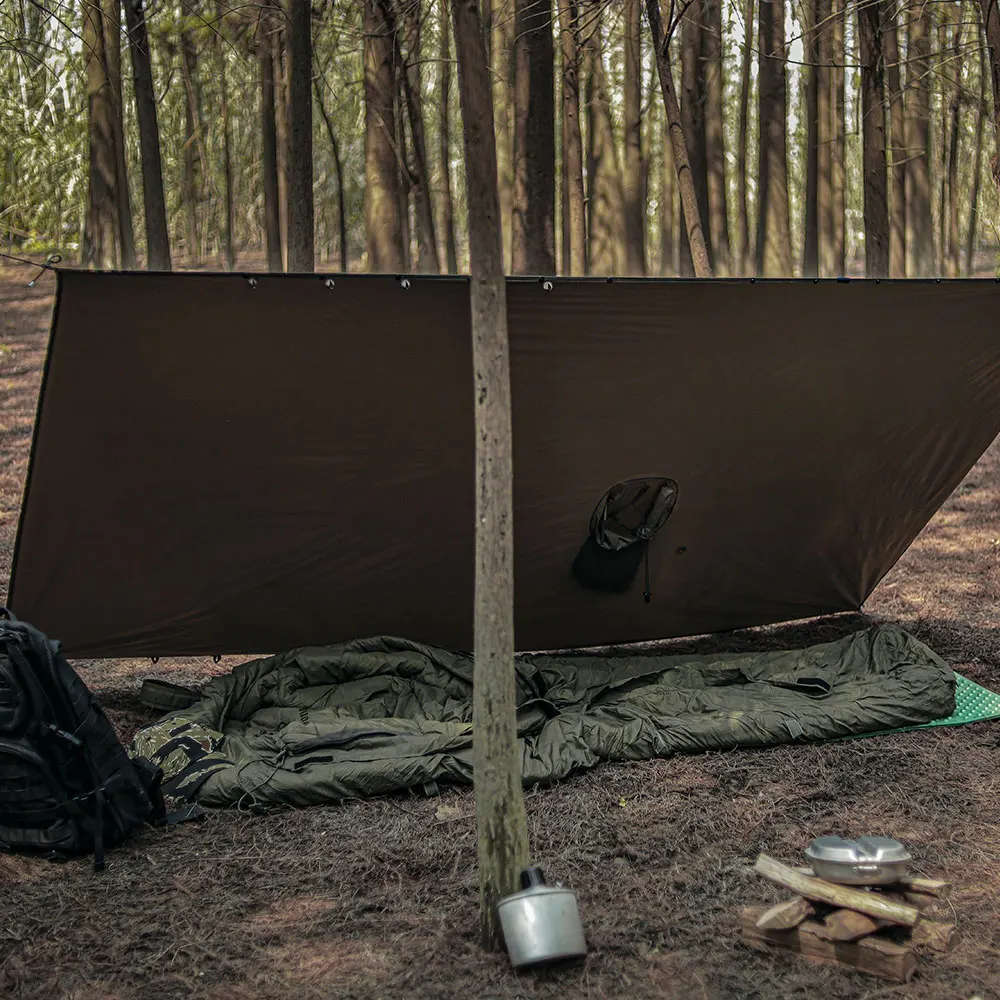 Emersongear BlueLabel Wind Rider Poncho de lluvia ligero Gabardina de secado rápido impermeable Mackintosh Slicker 7000 + mm - imagen 5