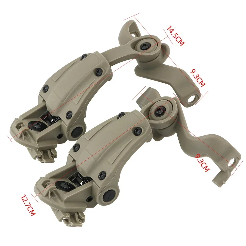 Auriculares tácticos M32, orejeras con reducción de ruido, adaptador de riel de arco para auriculares electrónicos EARMOR M32/M32H, Airsoft, tiro y caza - imagen 3