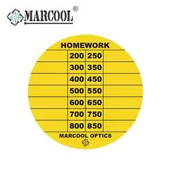 Marcool pegatinas de torreta DOPE amarillo para ópticas de caza
