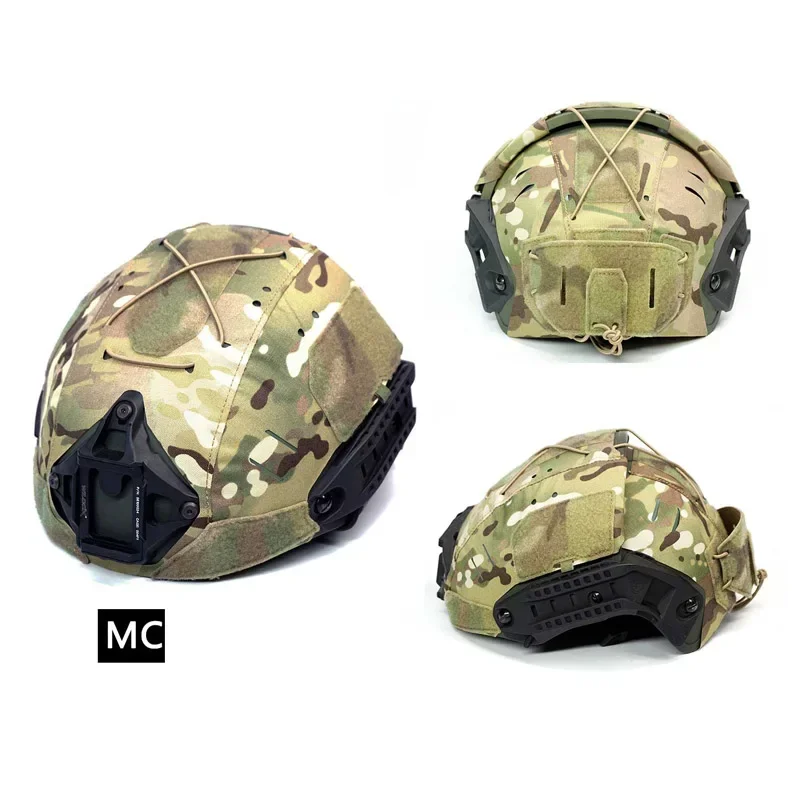 Casco Airsoft de dos piezas con corte láser, cubierta protectora para casco táctico deportivo de tela para casco Cp Af al aire libre - imagen 3