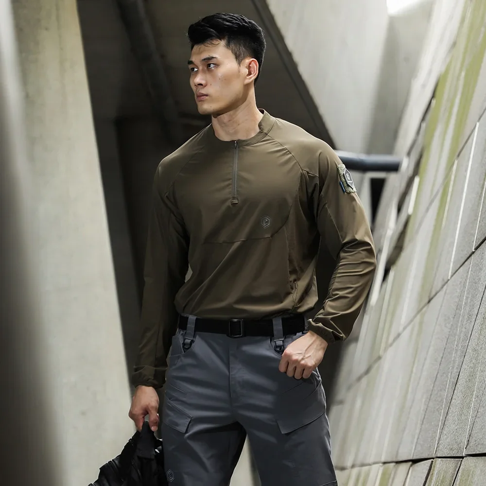 Emersongear Blue Label Hunter camiseta con protección solar Polo UPF100 + camisetas diarias camiseta Fitness ergonómico senderismo al aire libre - imagen 3