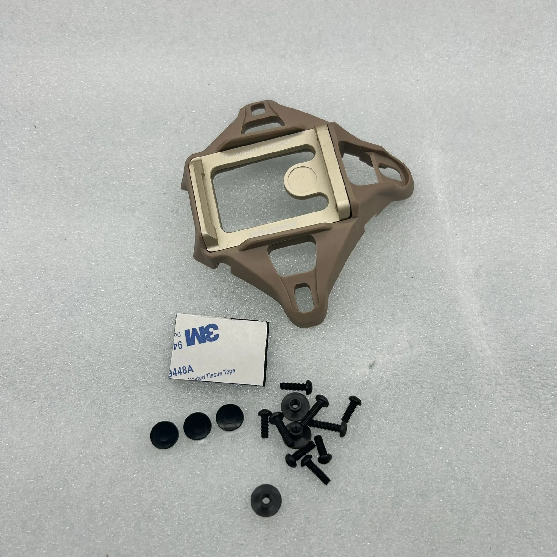 Casco táctico FMA cubierta de tres orificios con marco de aluminio extraíble - imagen 3