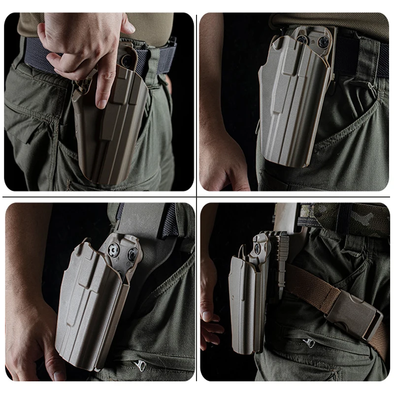Funda de pistola táctica G26 P99C G2 para GL 26 27 30 33/Walther P99C/G2/S & W M & P 45 Compact/Ruger SR-40C funda de extracción rápida - imagen 5