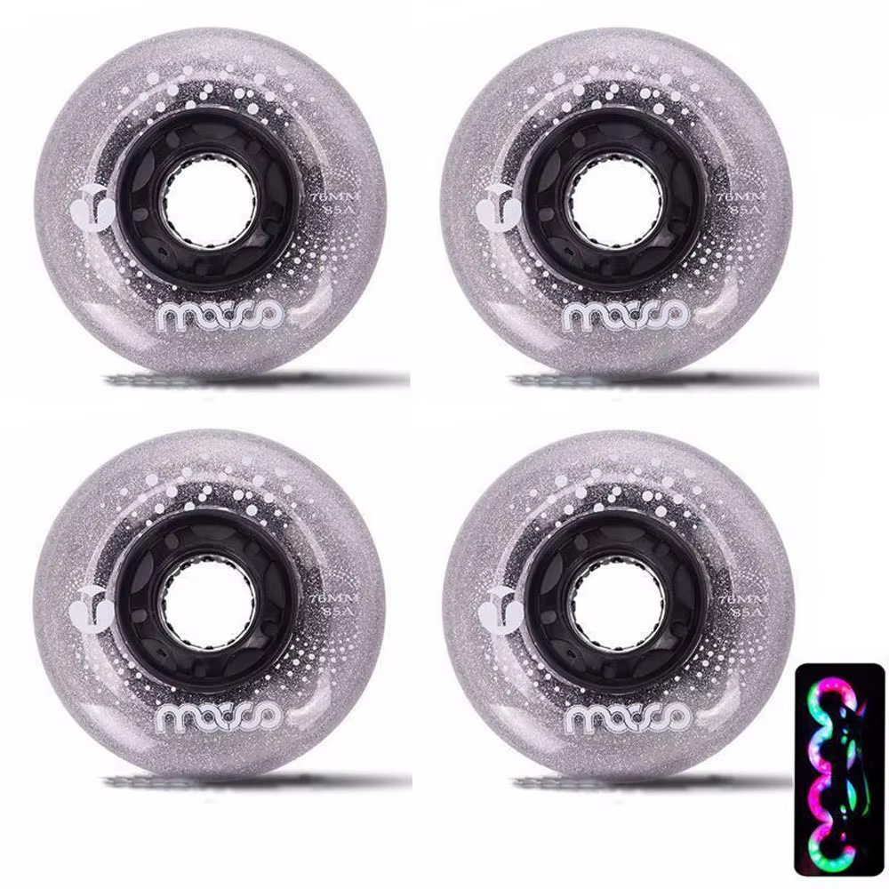 Ruedas Flash 68-80mm 85A PU para patines en línea
