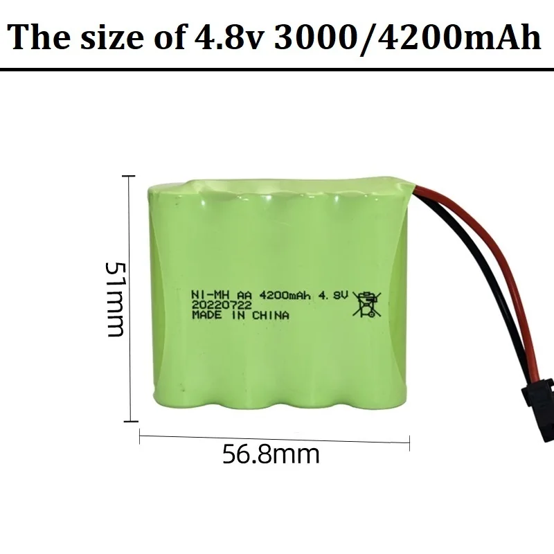 Batería NiMH recargable para coche RC y tanque - imagen 5