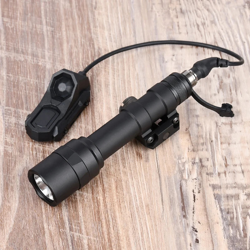 Miniluz de explorador con interruptor de función Dual AXOR, arma táctica, Rifle, linterna blanca, Airsoft M600, M600U, M300C, Surefir M300 - imagen 3
