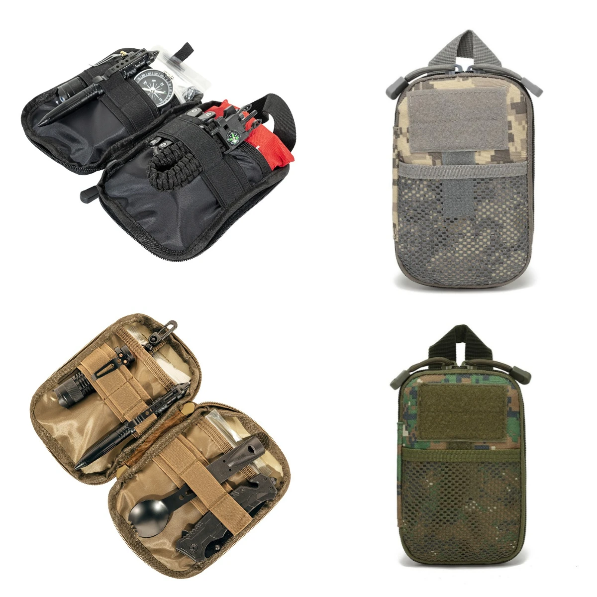 Bolsa EDC Molle, riñonera pequeña para senderismo, Camping, accesorios de caza, bolsa médica, funda para teléfono móvil al aire libre, funda deportiva EMT - imagen 2