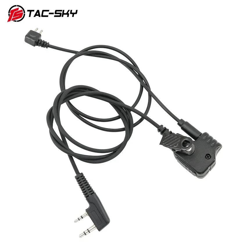 Accesorio táctico de TAC-SKY versión COMTA IPSC auriculares adaptador PTT Compatible con Baofeng Walkie Talkies para caza y tiro - imagen 4
