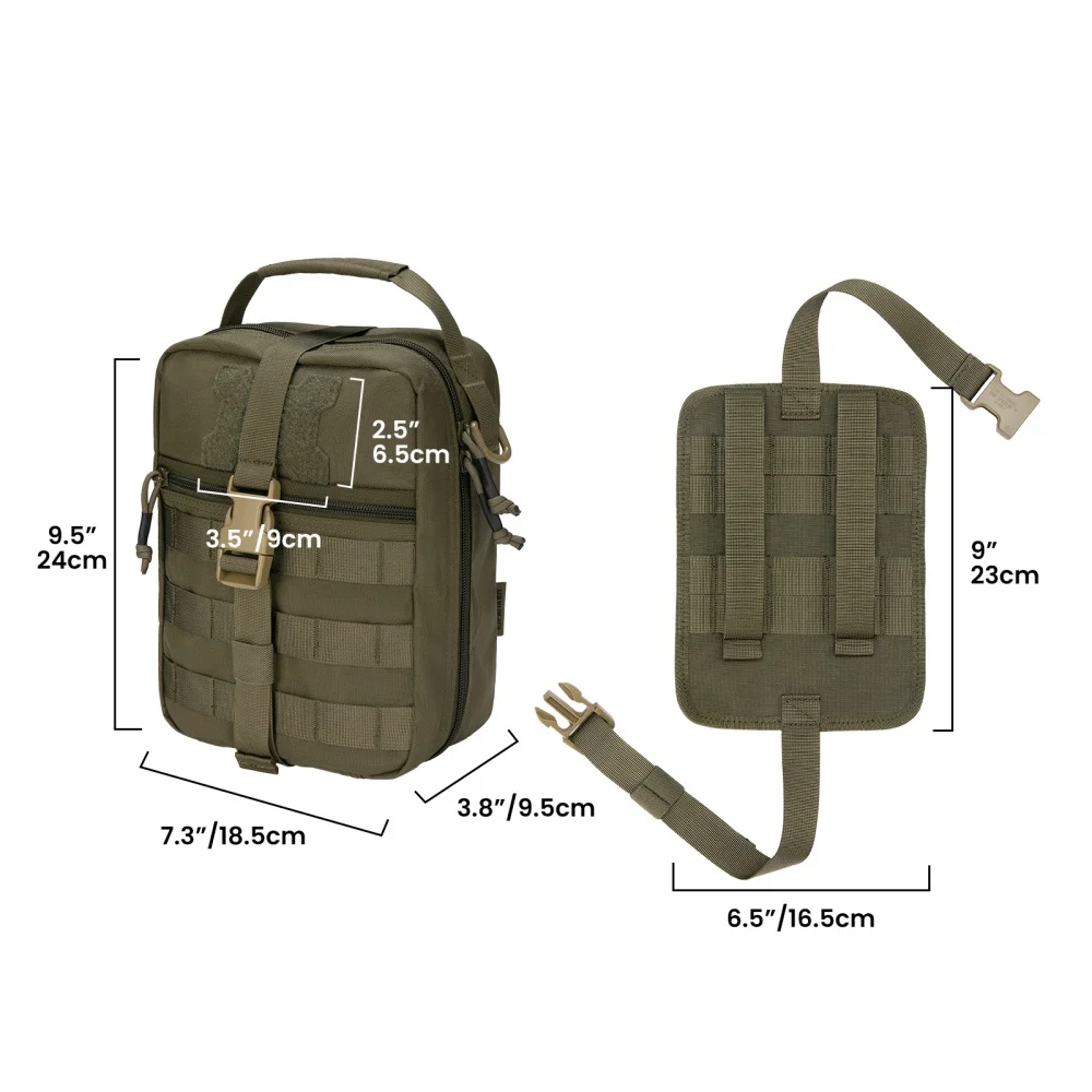 Bolso EDC para exteriores, botiquín de primeros auxilios médicos de utilidad táctica, riñonera Molle, bolso Molle, bolsa de accesorios de herramientas portátil - imagen 2