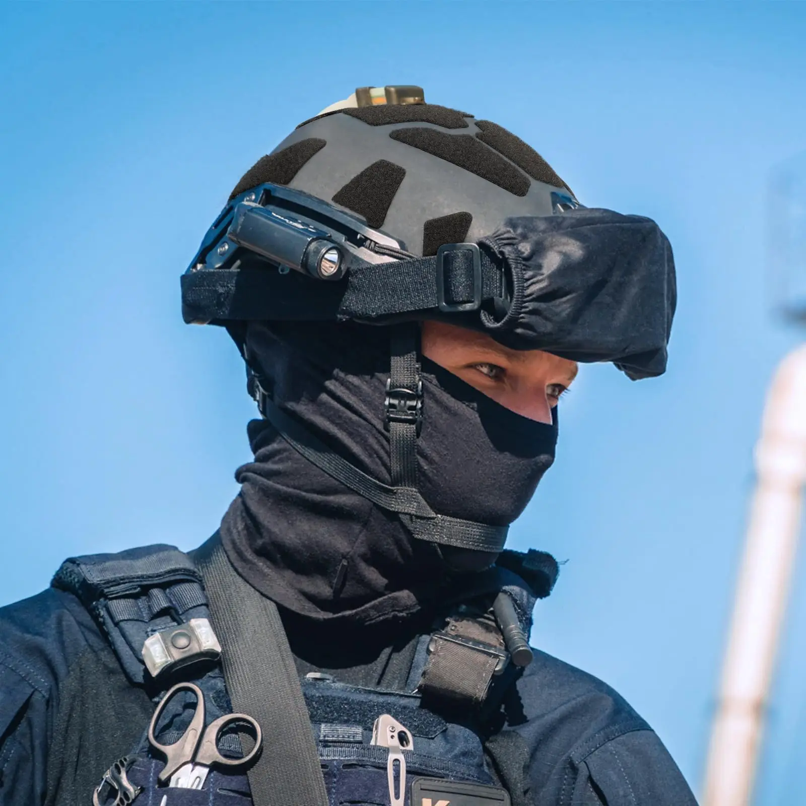 Pegatina mágica para casco táctico de corte súper alto, 11 unidades/juego, cinta Universal Velcros, pegatinas acolchadas para casco de fútbol - imagen 5