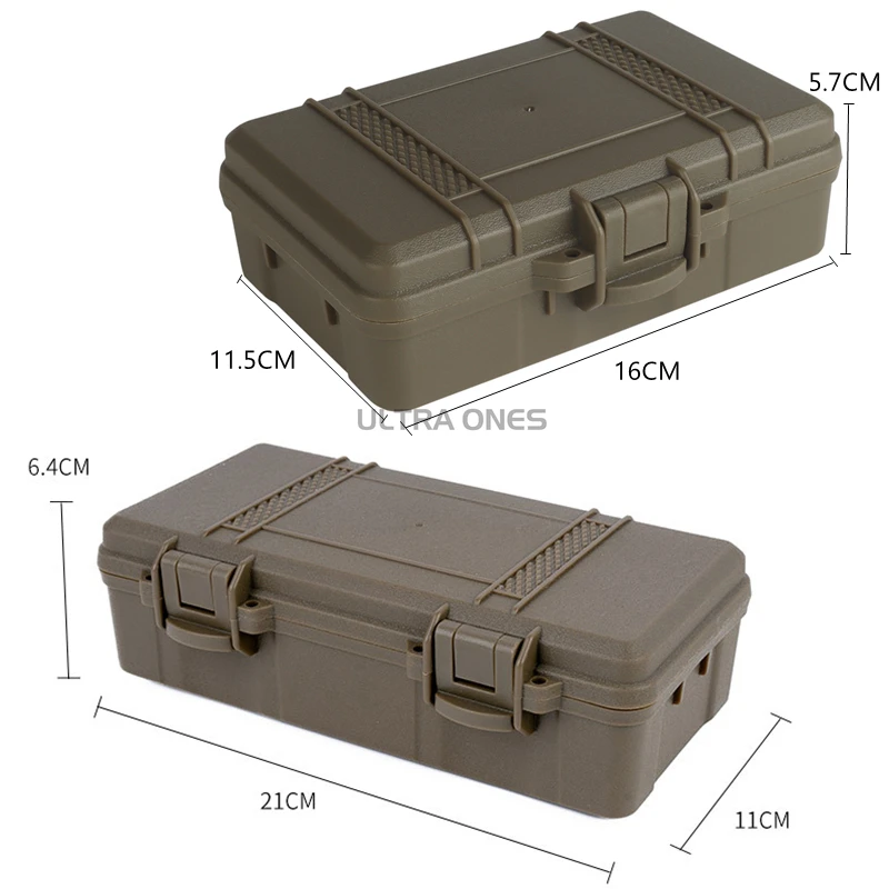 Molle-estuche de almacenamiento de batería táctica Flahslight, caja de equipo de herramientas de caza y tiro, doble esponja, bolsa bloqueable a prueba de golpes - imagen 2