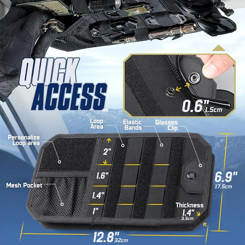 Organizador MOLLE panel universal para coche, funda accesorios - imagen 2
