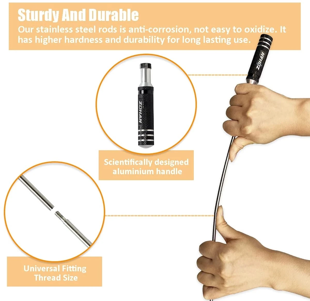 ZOHAN Kit limpieza universal escopeta calibre 12 - imagen 4