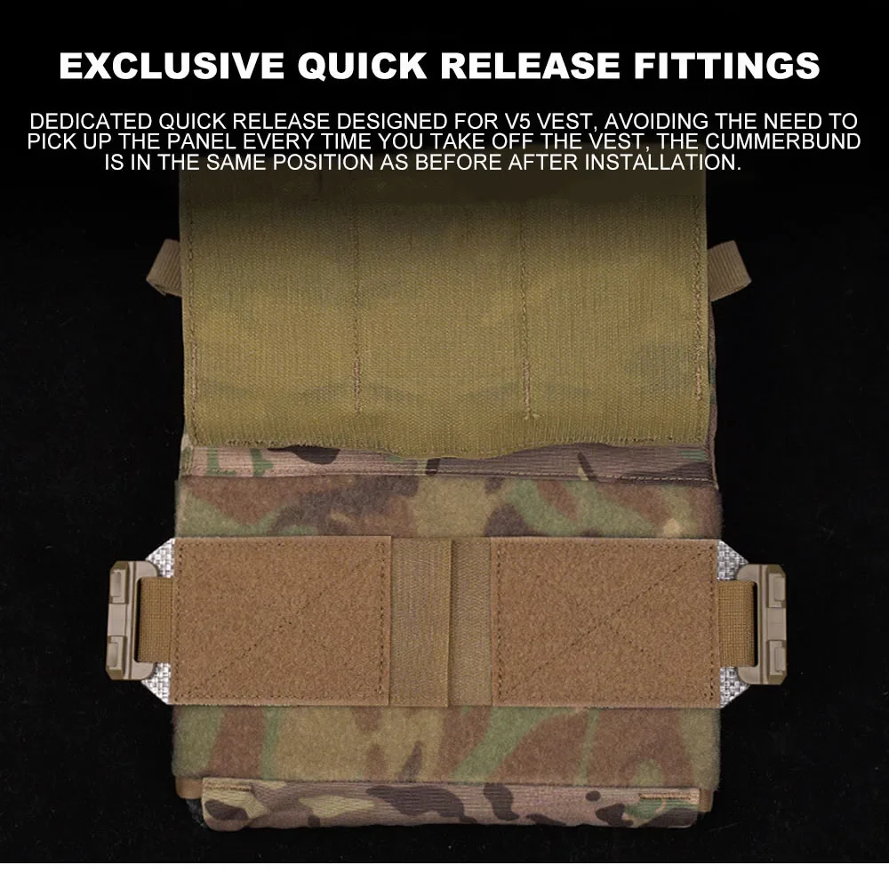 FCPC V5 chaleco táctico hebilla de liberación rápida estilo Ferro Airsoft chaleco de caza Cummerbund accesorios 2 uds - imagen 3