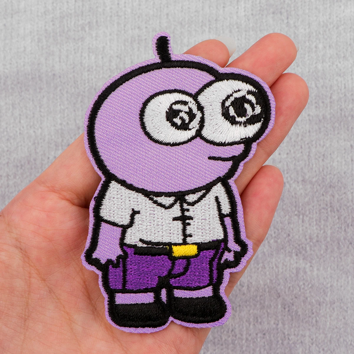 Parche bordado Happy Friends, parches divertidos de dibujos animados para planchar para ropa, parches termoadhesivos para ropa, insignias para coser DIY