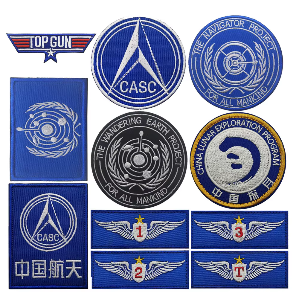 Parche bordado militar CASC exploración lunar – para chaqueta - imagen 5