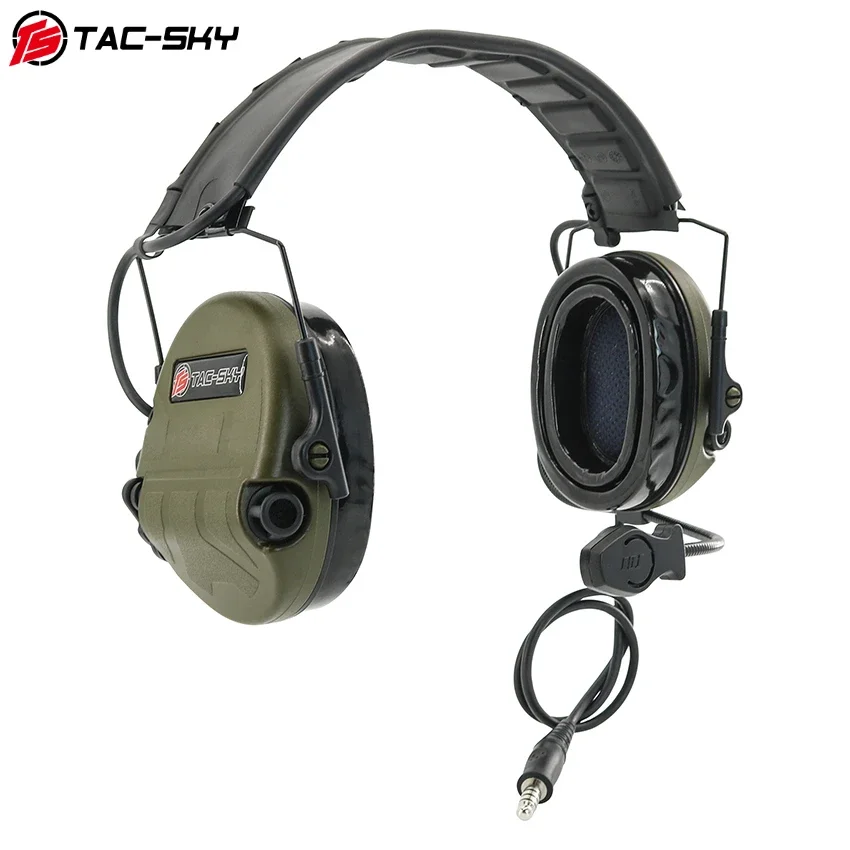 TS TAC-SKY PARA sordin con orejeras de silicona para caza y tiro, protección auditiva y comunicación auriculares tácticos - imagen 3