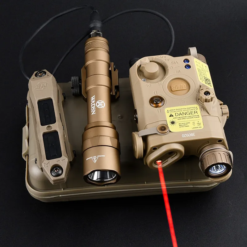 Wadsn-luz de relleno IR PEQ15 M600U, juego de linterna de caza al aire libre, Láser de punto rojo, verde, azul, foco M300A, interruptor Dual m-lok Keymod - imagen 4