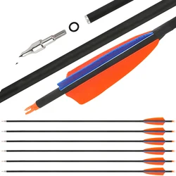 Spine500 Flecha de carbono para recurvo y compuesto, pluma pavo