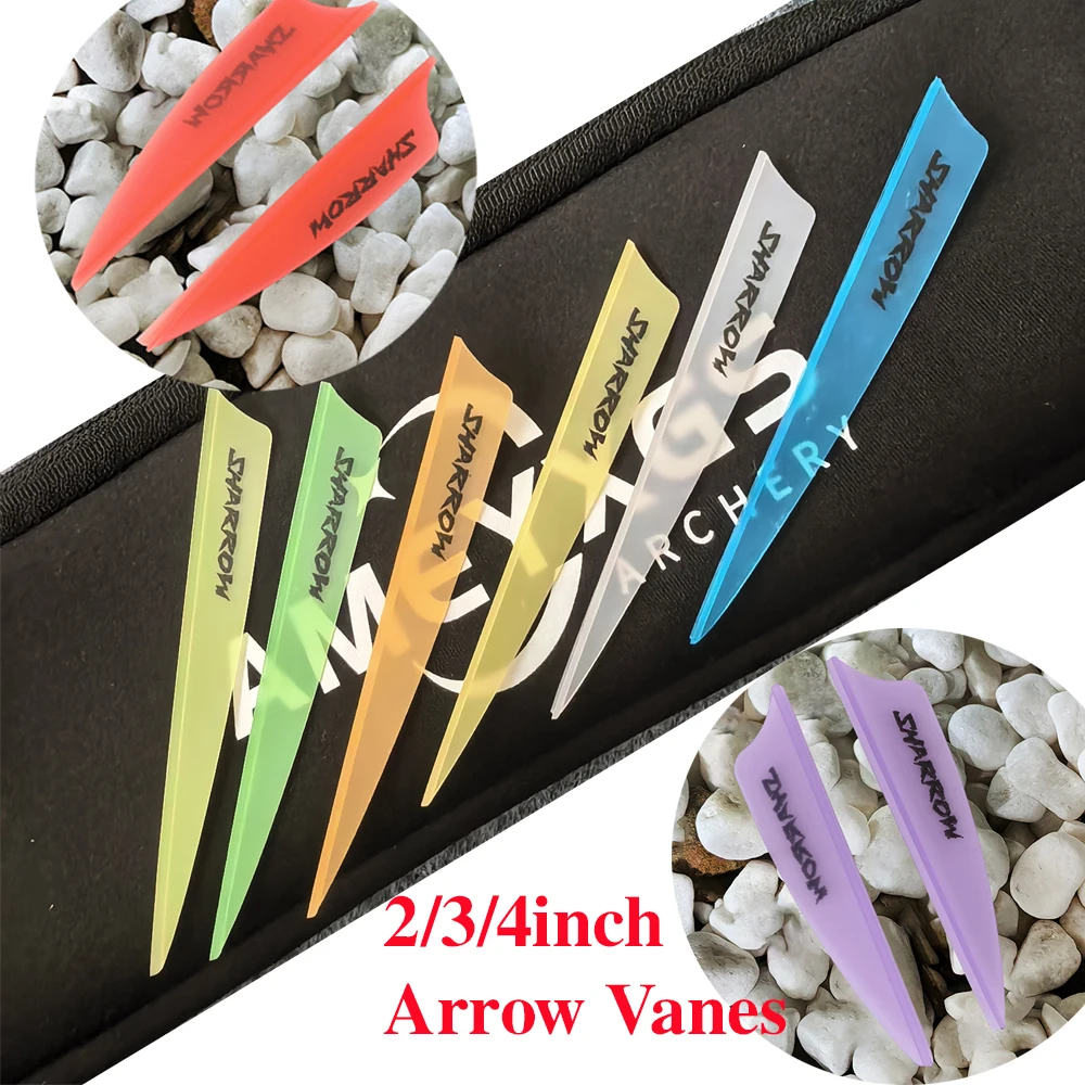 Plumas de flecha de 2/3/4 pulgadas, 50 Uds., paletas de goma, tiro con arco, Fletches de flecha, tiro, objetivo de caza, accesorios de práctica