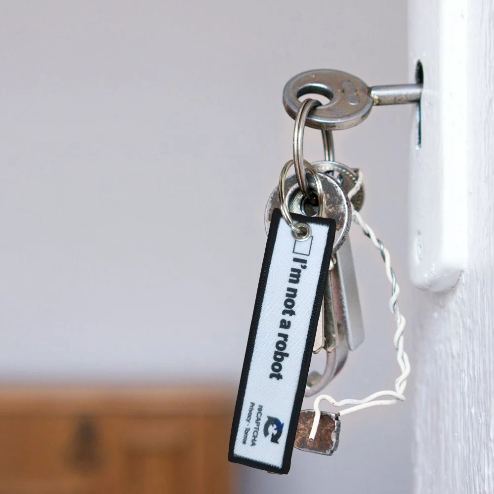 No soy un Robot moral parche táctico llavero parche al aire libre insignia del ejército militar brazalete mochila táctica llaveros - imagen 4