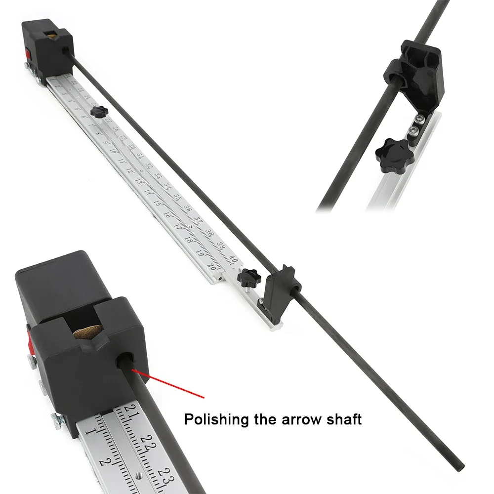 Cortador de flecha de tiro con arco, herramienta de corte de sierra de flecha extensible, eje de corte DIY, arco de molienda, tiro, accesorios de objetivo de caza - imagen 5