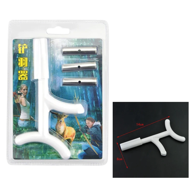 Rascador de plumas de flecha de tiro con arco, paleta de peldaños, removedor de pegamento, herramienta de eje de flecha DIY, accesorios de flecha de caza