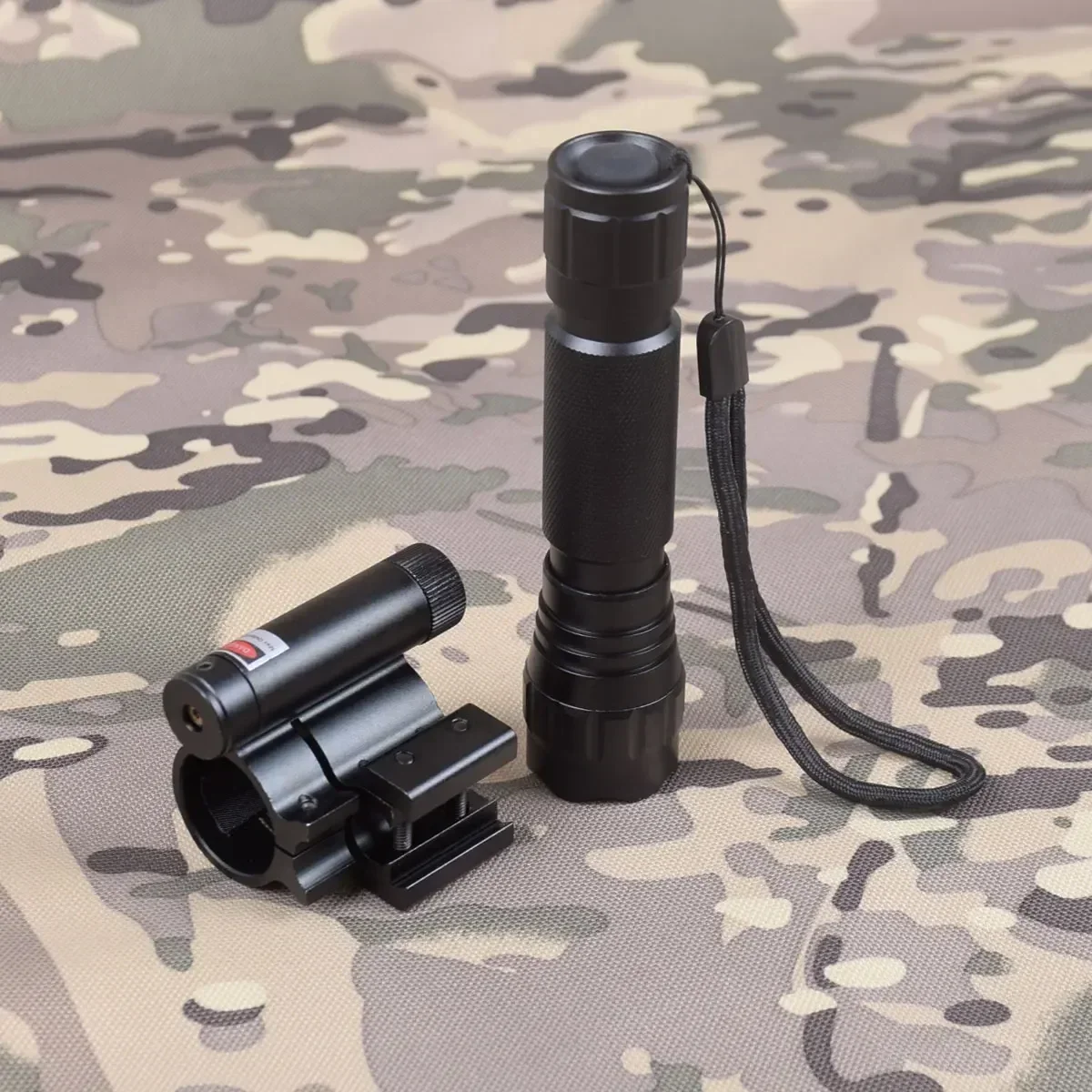 Linterna táctica de Metal recargable para arma, puntero láser de punto rojo/verde, mira para Rifle Airsoft AR15 M16, antorcha de caza - imagen 5