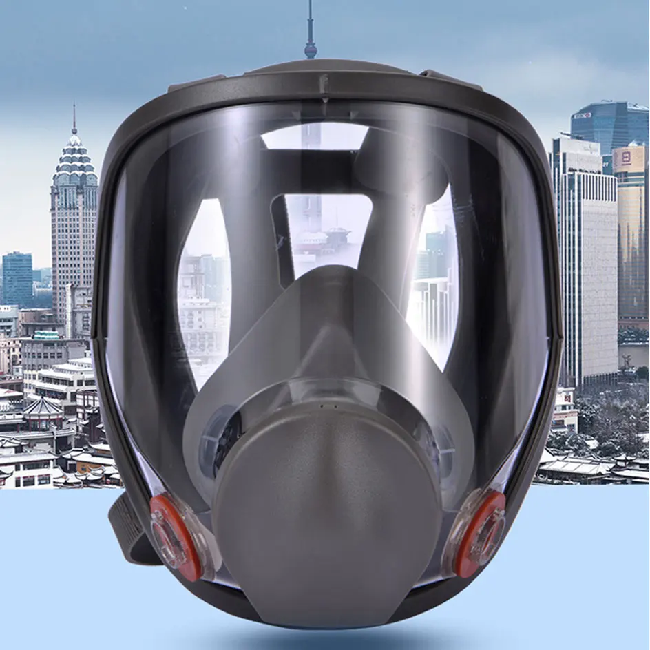 6800 pintura Industrial respirador para fumigación máscara de Gas filtro trajes seguridad trabajo protección polvo máscara facial completa reemplazar para MMM - imagen 5