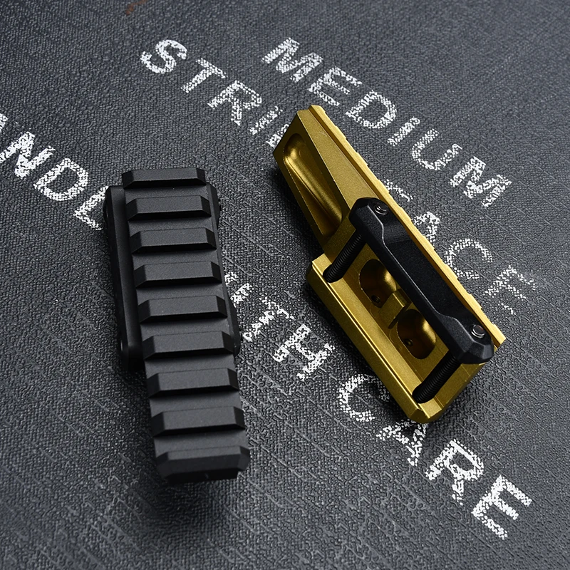 8 ranuras WADSN táctico 20mm picatinny Rail Scope montaje vista soporte de elevación de altura Horizontal Metal CNC Airsoft equipo de caza - imagen 4