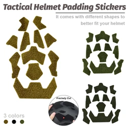 Parches para cascos tácticos, 11 Uds., cinta exterior Universal, juego de cierre gancho y bucle casco corte alto rápido, pegatina mágica